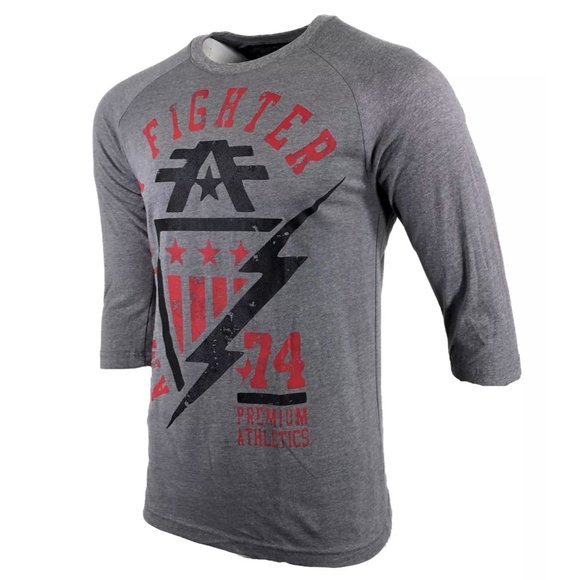 AMERICAN FIGHTER Men's T-Shirt CENTRAL RAGLAN Athl - Picture 3 of 8